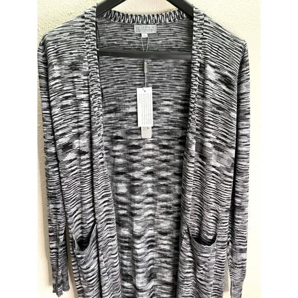NWT Joseph A. Women Gray Open-Faced Cardigan Sz S - Picture 2 of 5